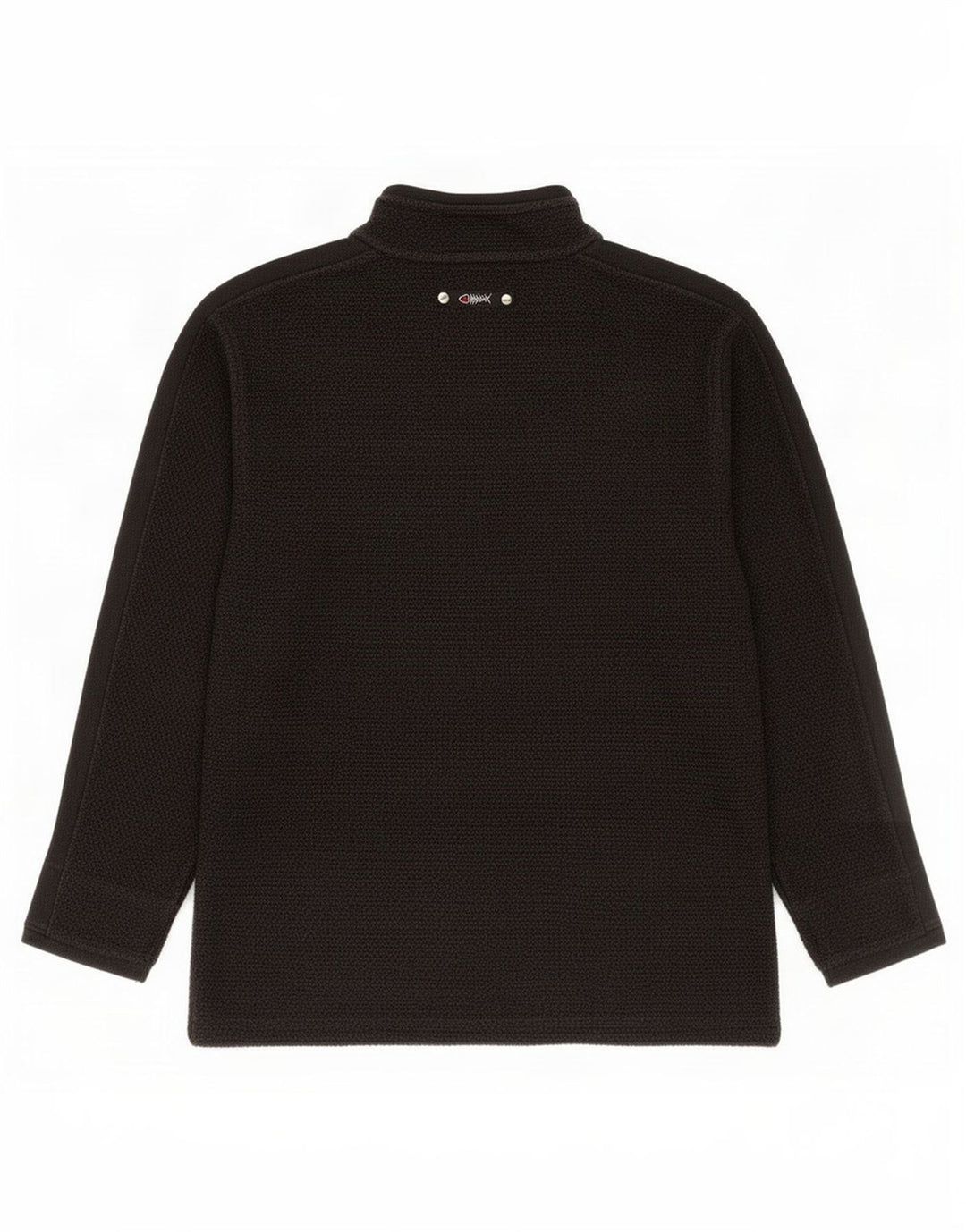 Weird Fish Herre Zip Neck Sweatshirt Jumper lille sort bomuld