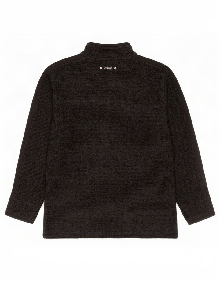 Weird Fish Herre Zip Neck Sweatshirt Jumper lille sort bomuld