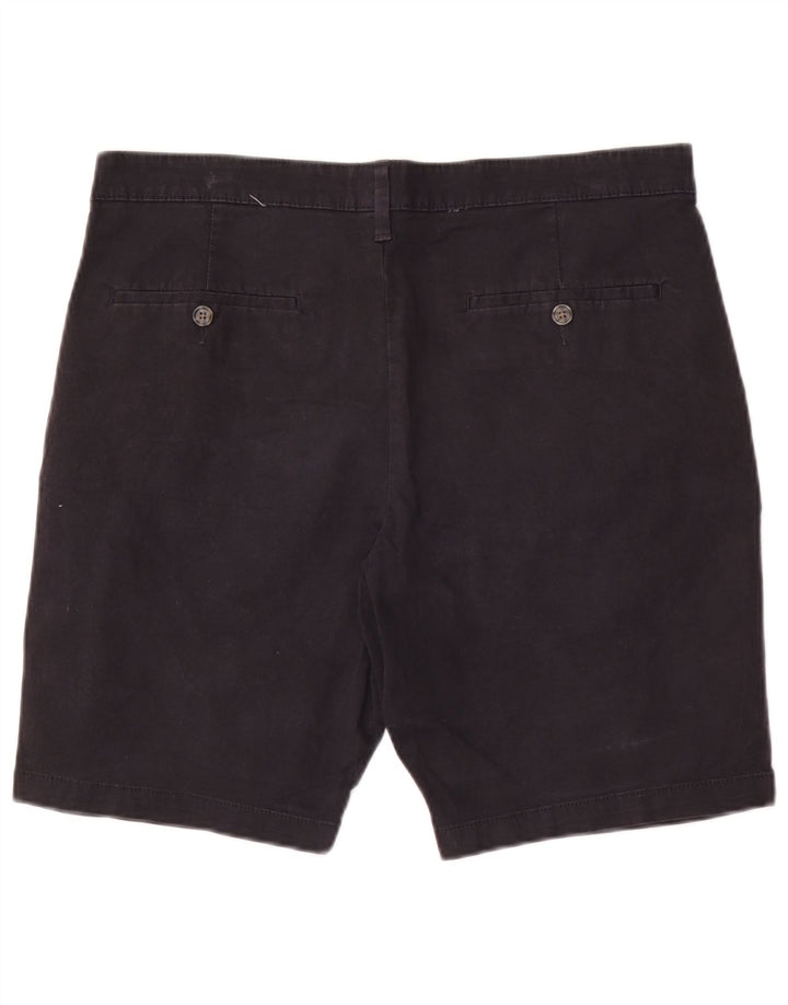 Marks & Spencer Herre Chino Shorts W34 Large Navy Blue Bomuld