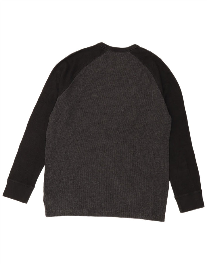 Gap Herre Sweatshirt Jumper Medium Grå Colourblock Bomuld