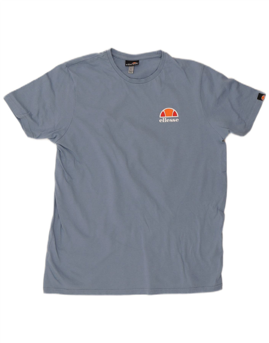 Ellesse Herre T-Shirt Top Stor Blå Bomuld