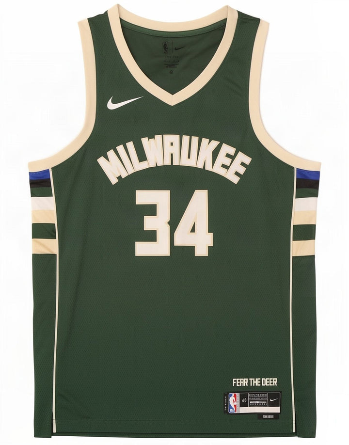 Nike Herre Milwaukee 34 Grafisk Vest Top Stor Grøn Colourblock Polyester