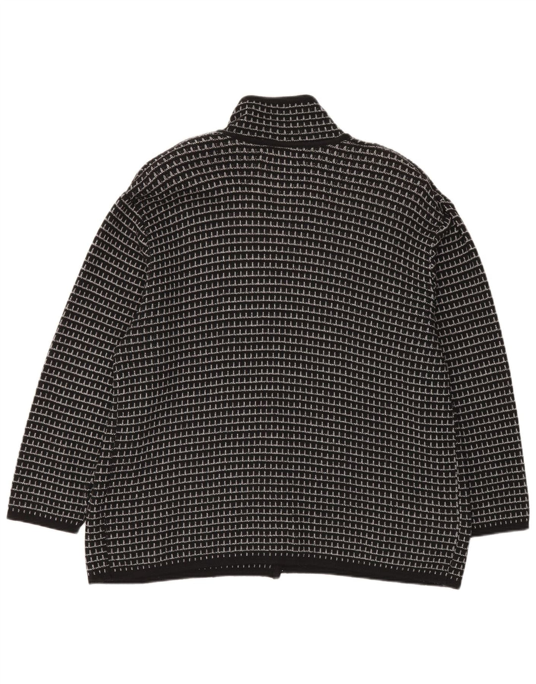 Settebello herre cardigan sweater XL sort ternet akryl