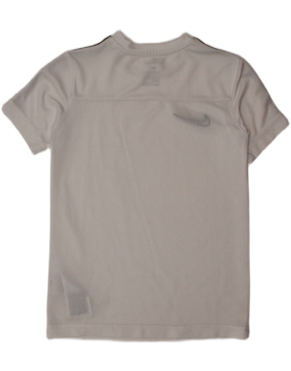 NIKE Dri Fit T-Shirt Top 6-7 år XS Hvid Colourblock Polyester