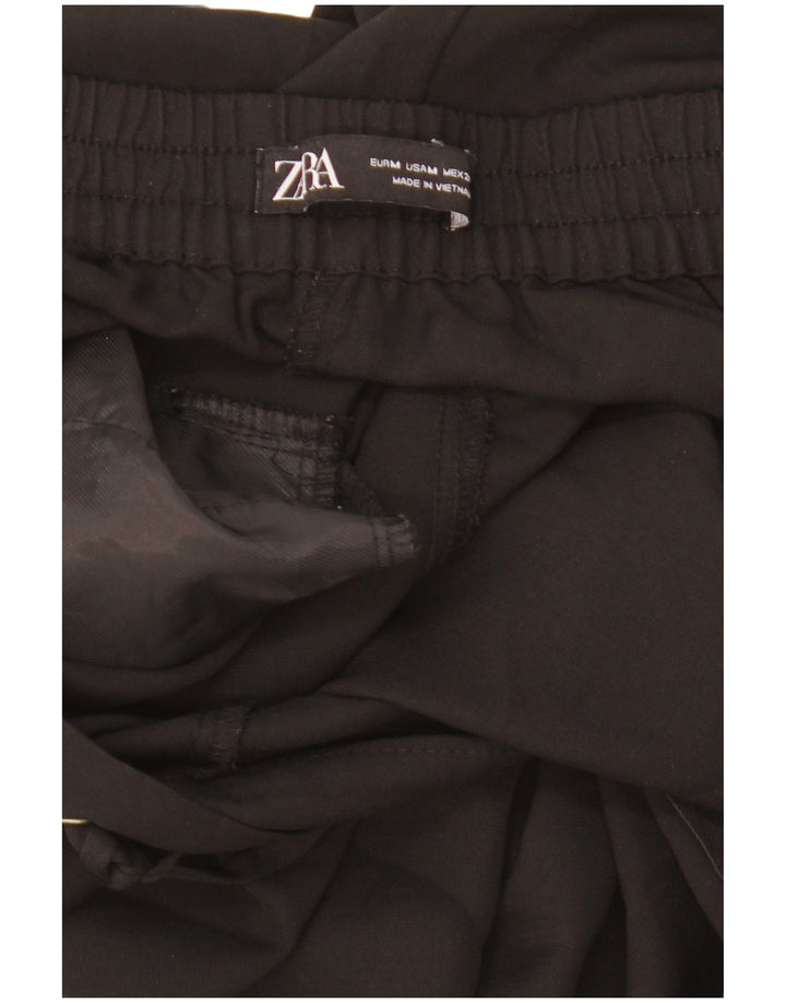 Zara Dame tilspidsede Casual Bukser Medium W28 L26 Sort