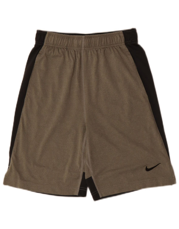 NIKE Dri Fit sportsshorts til drenge 12-13 år Stor grå farveblok