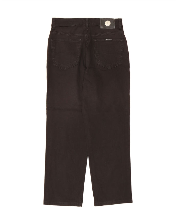 TRUSSARDI Mens Straight Jeans W32 L27  Black Cotton Vintage Trussardi and Second-Hand Trussardi from Messina Hembry 
