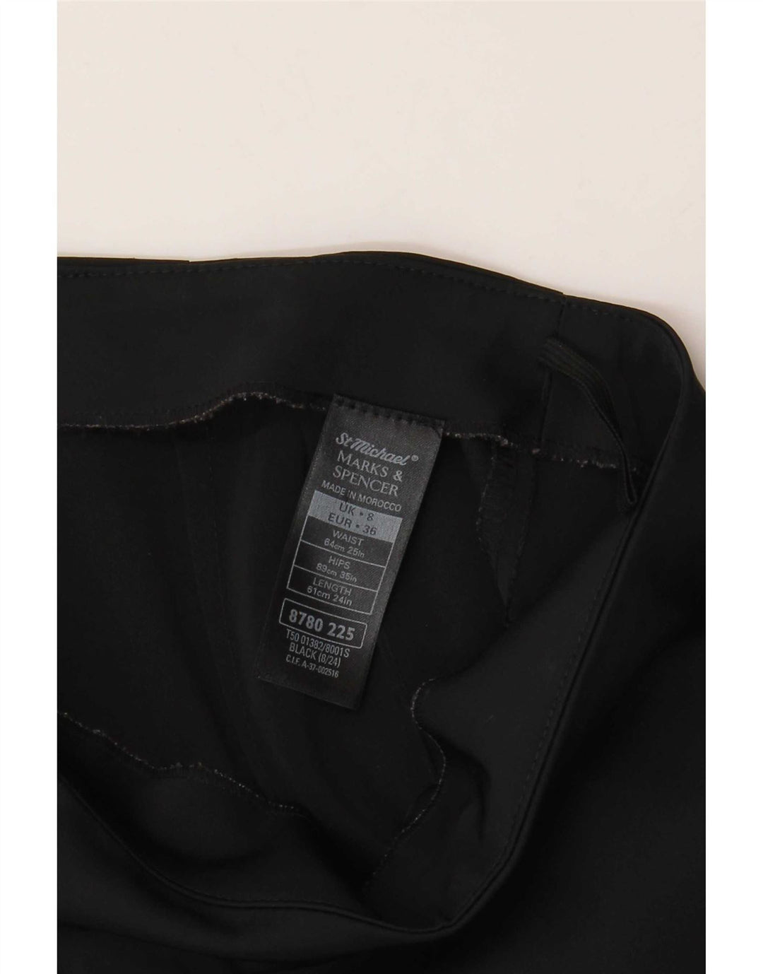 Marks & Spencer Dame St. Michael Pencil Skirt UK 8 Small W26 Black