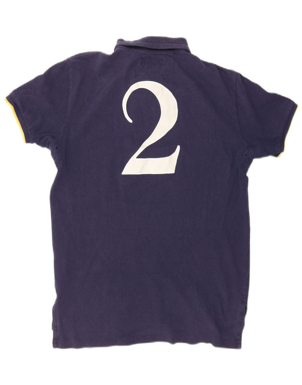 Polo Ralph Lauren Herre Grafisk Custom Fit Polo Shirt Medium Navy Blue