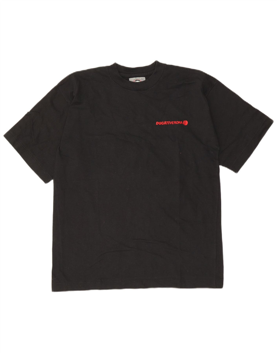 Ducati Herre Grafisk T-Shirt Top Medium Sort Bomuld