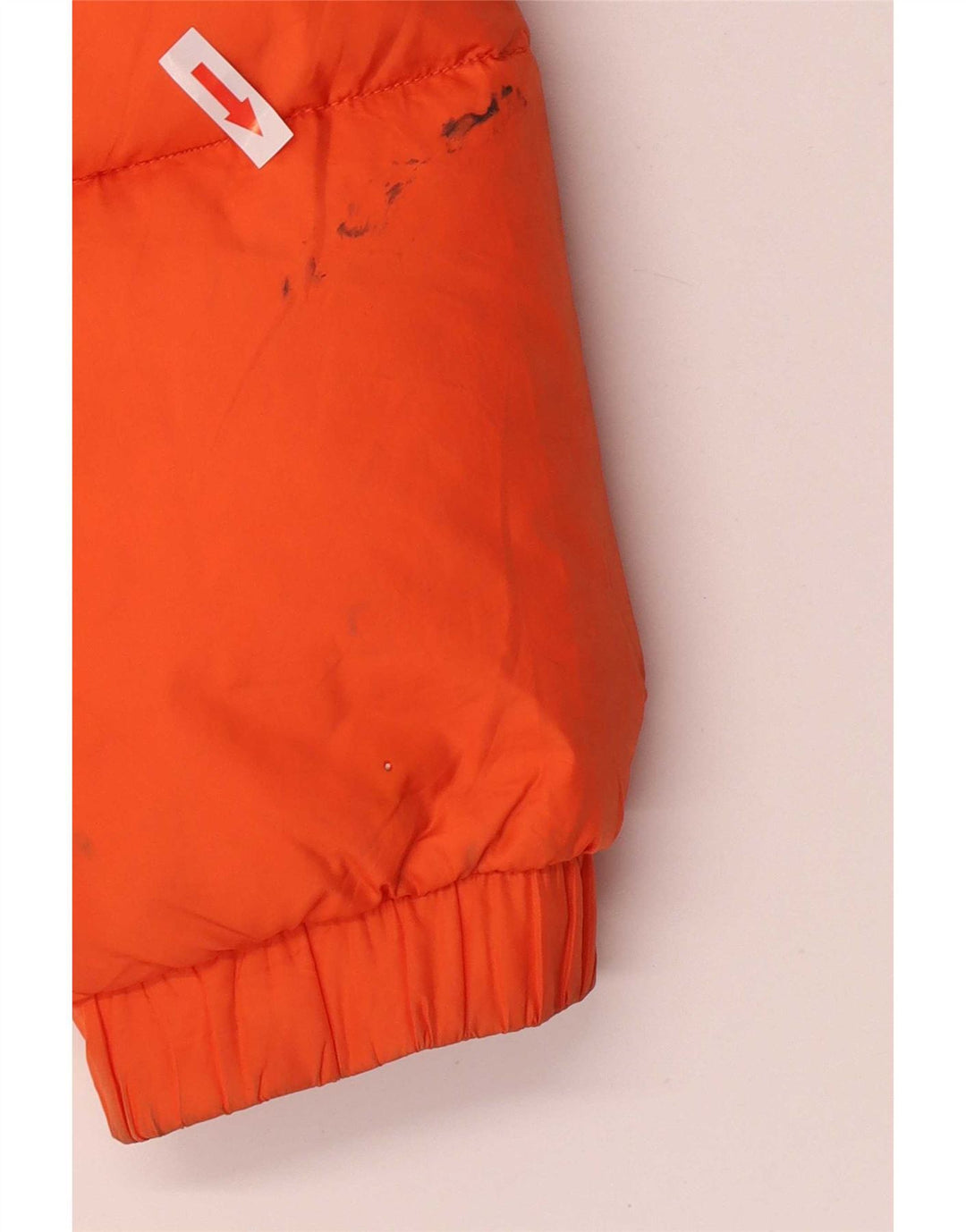 Sergio Tacchini Herre hættepolstret jakke UK 36 Lille orange polyamid