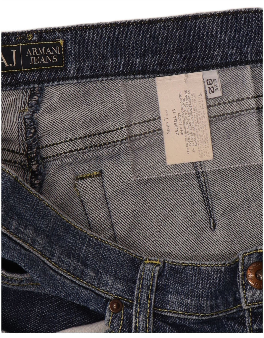 Armani Herre Denim Shorts W32 Medium Blue Bomuld