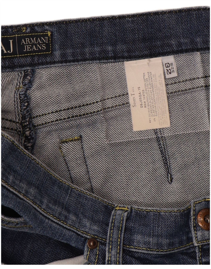 Armani Herre Denim Shorts W32 Medium Blue Bomuld