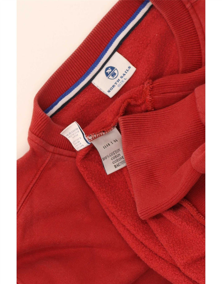 North Sails Herre Sweatshirt Jumper Stor Rød Bomuld