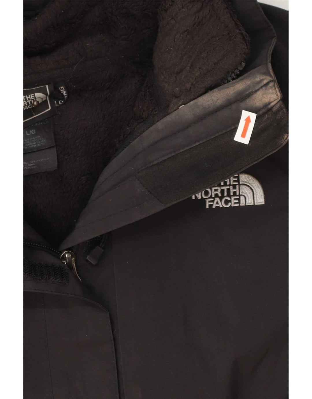 The North Face Dame Windbreaker Jacket UK 16 Large Black Polyester