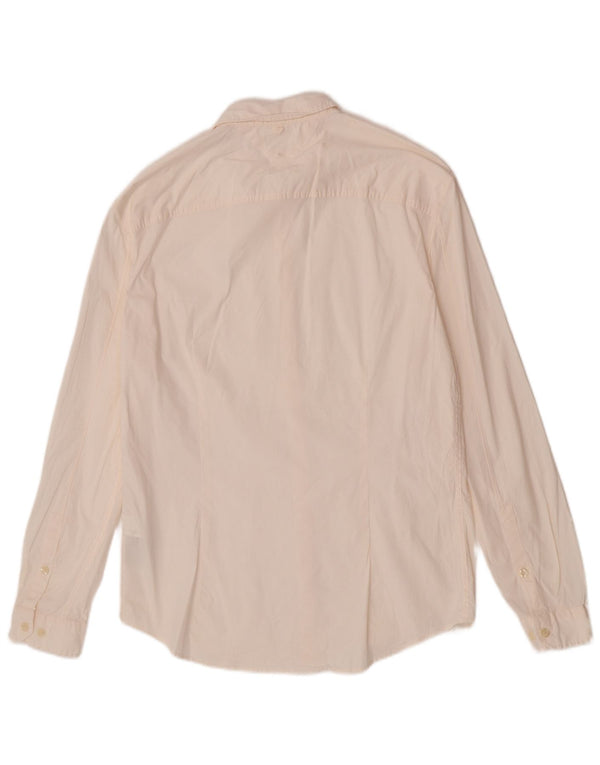 Tommy Hilfiger Herre Slim Fit Shirt XL Off White Bomuld