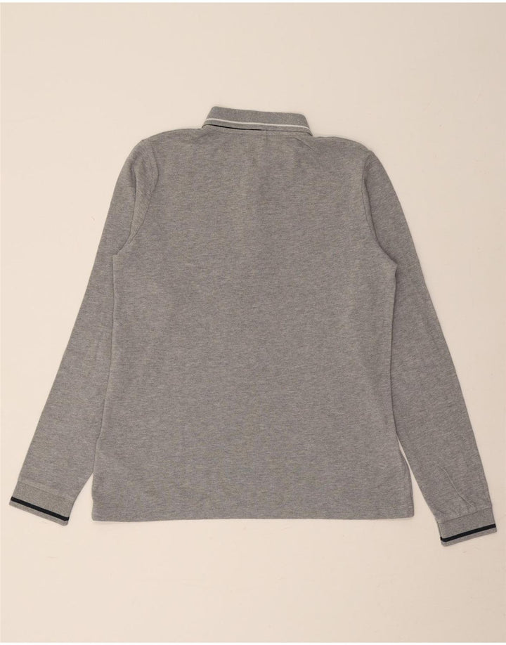 MARINA YACHTING Langærmet polotrøje til kvinder UK 14 Medium Grå Flecked