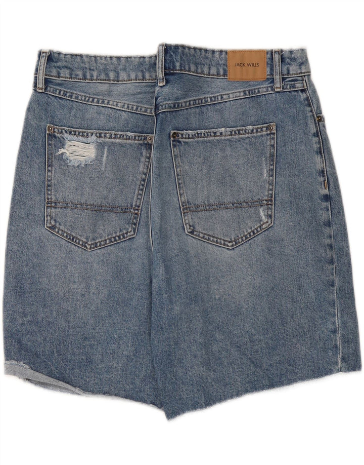 JACK WILLS Womens Denim Shorts W34 Large  Blue Cotton