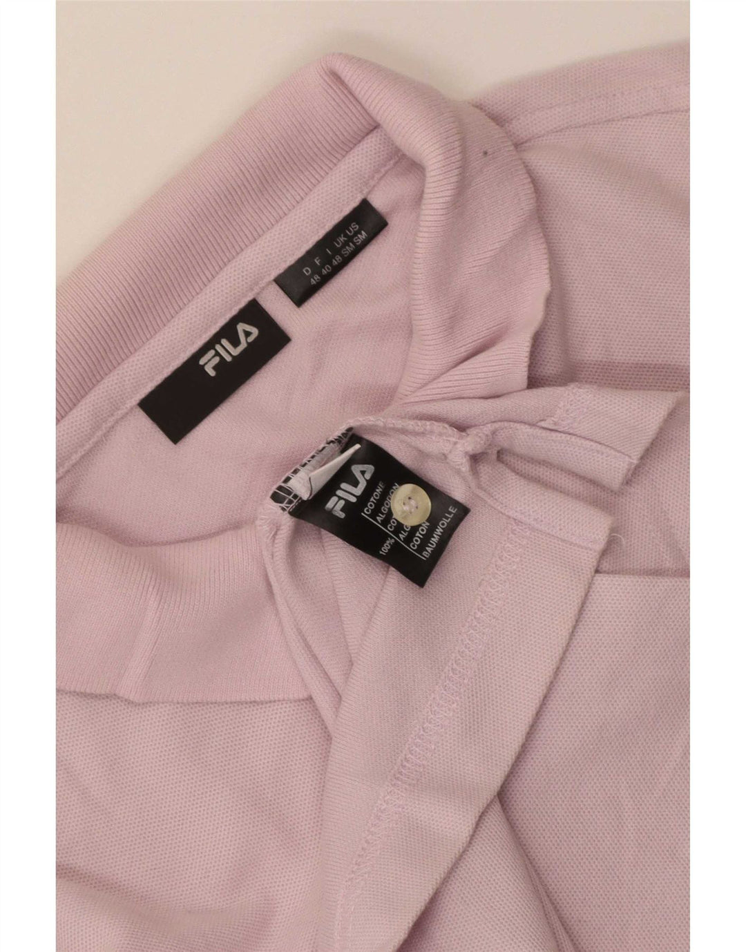 Fila herre polo shirt lille lilla bomuld