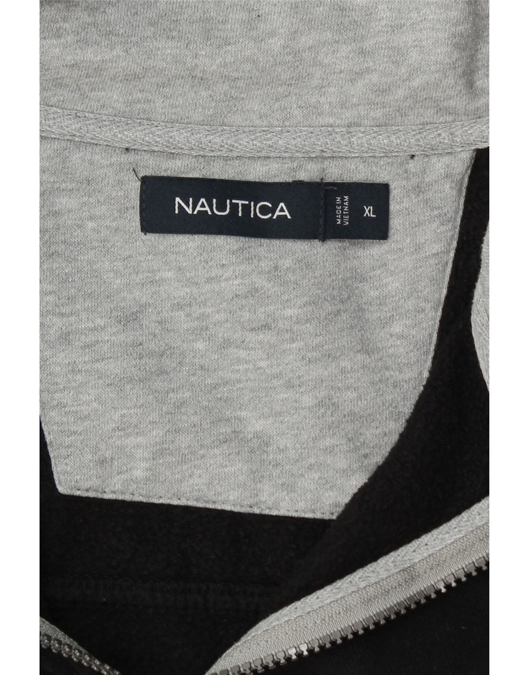 Nautica Sweatshirt med lynlås til mænd XL sort