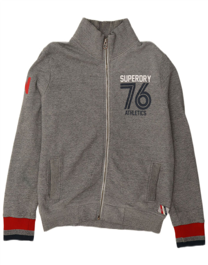 Superdry Grafisk træningsdragt jakke til mænd 2XL Grå Colourblock Bomuld