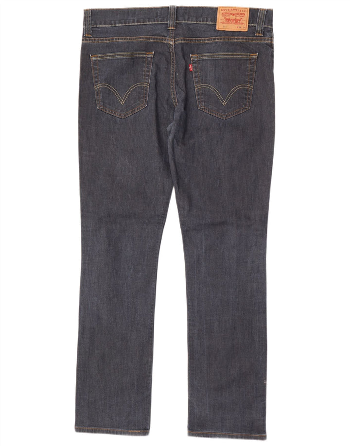 Levi's Herre 511 Slim Jeans W38 L34 Marineblå Bomuld