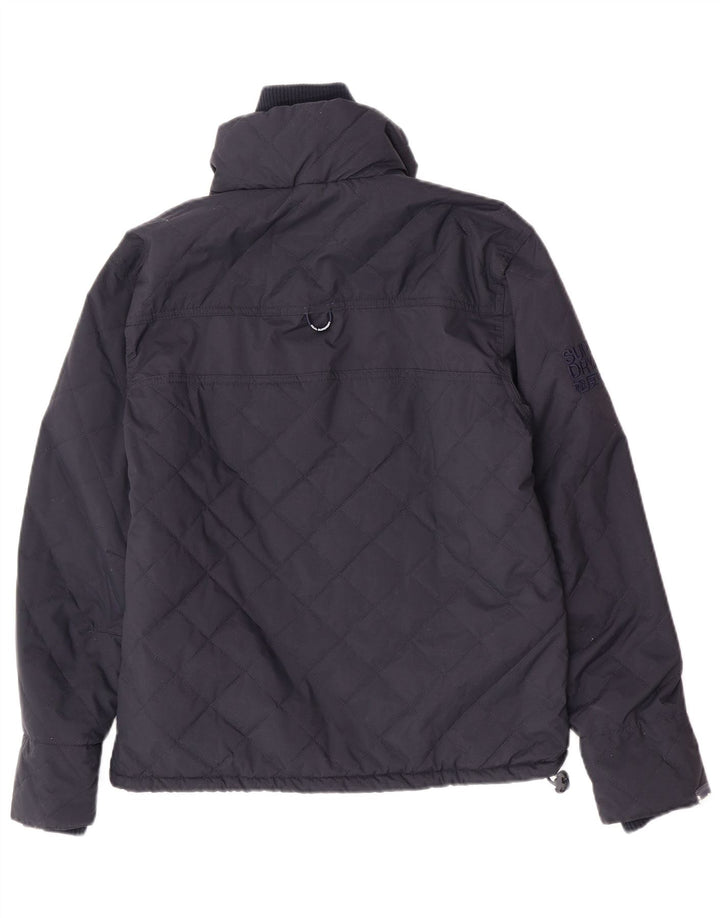 Superdry Polstret Herrejakke UK 38 Medium Navy Blue Nylon