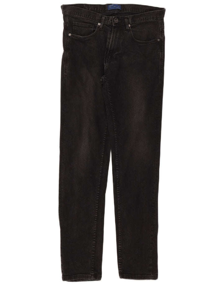 Zara Herre Slim Jeans EU 38 Small W30 L31 Sort Bomuld