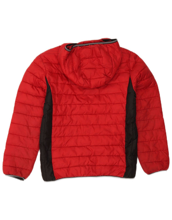 Diesel drenge hætte polstret jakke 9-10 år Rød Colourblock Polyester