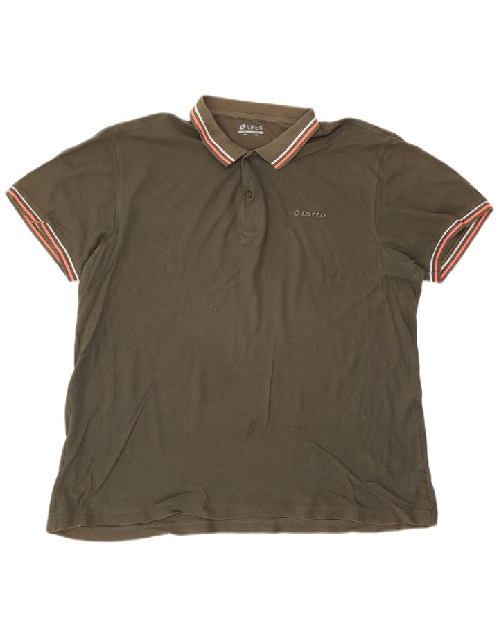 LOTTO Herre Life's Polo Shirt 2XL Khaki