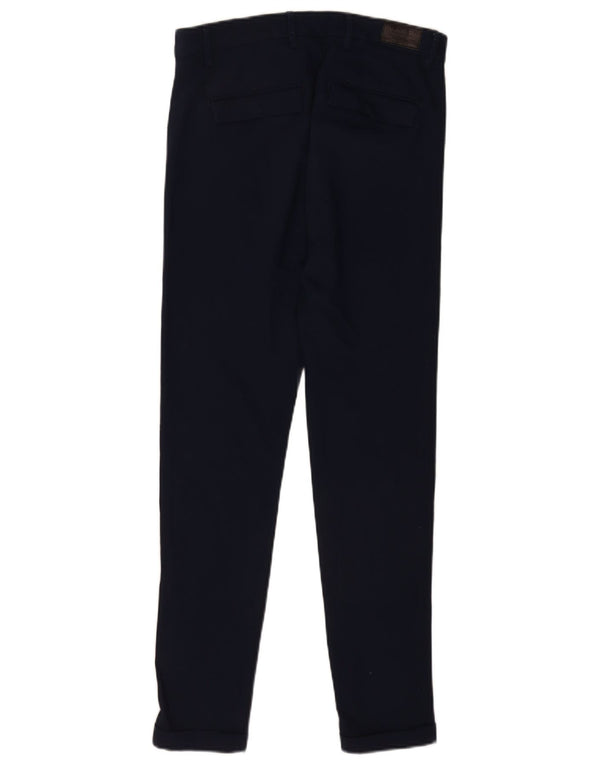 Zara Herre Skinny Chino Bukser EU 38 Small W30 L29 Navy Blue