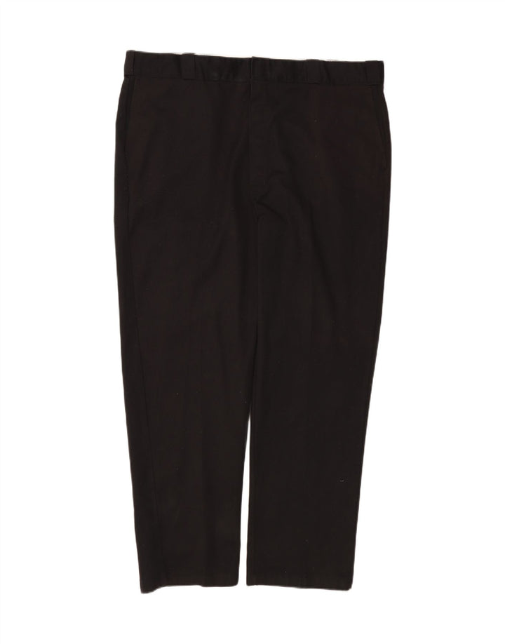DICKIES Mens Straight Chino Trousers W44 L32 Black Polyester Vintage Dickies and Second-Hand Dickies from Messina Hembry 