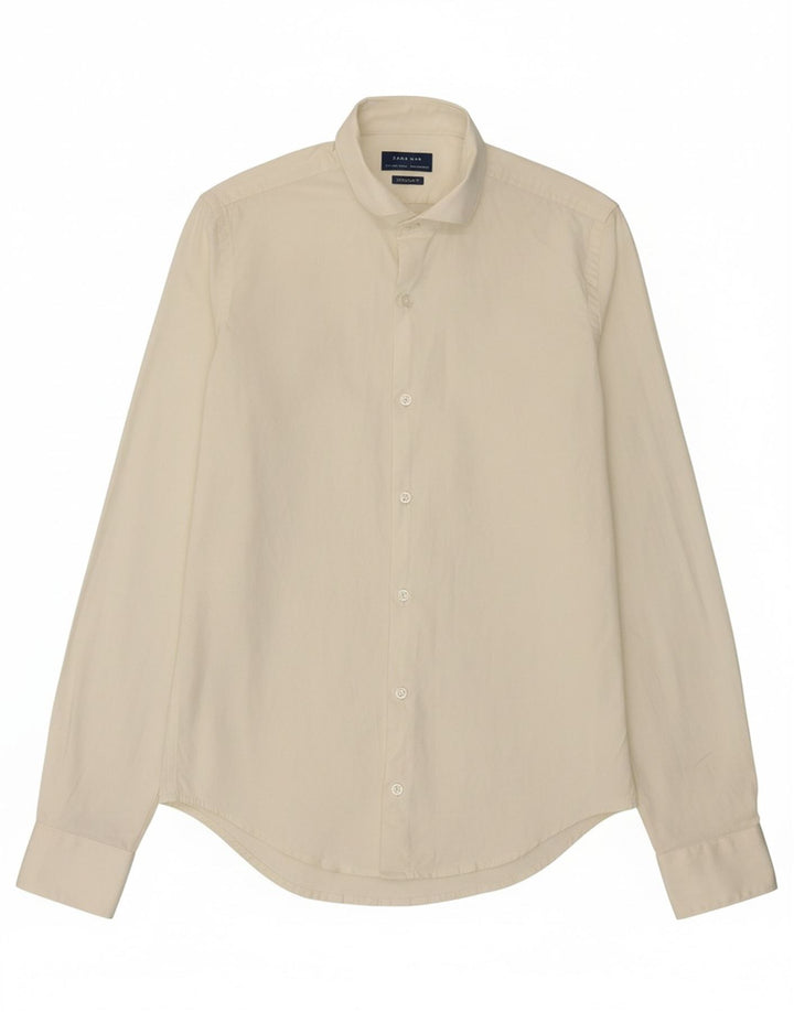 ZARA Mens Slim Fit Shirt Small White