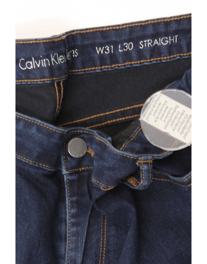 Calvin Klein Lige Jeans til kvinder W31 L30 Marineblå Bomuld