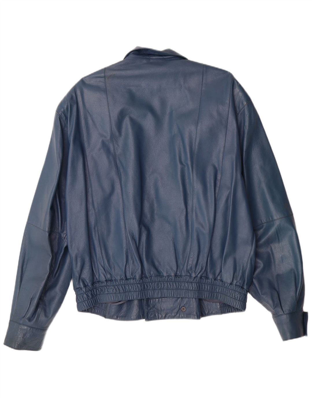 VINTAGE Military Læderjakke til mænd IT 52 XL Blå Læder