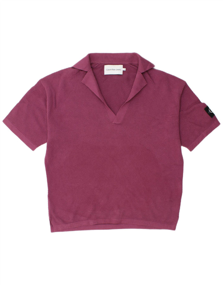 Calvin Klein Jeans Poloskjorte til mænd Medium Lilla Bomuld