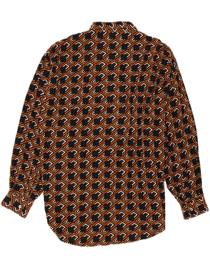 Kantaros herreskjorte XL flerfarvet geometrisk viskose