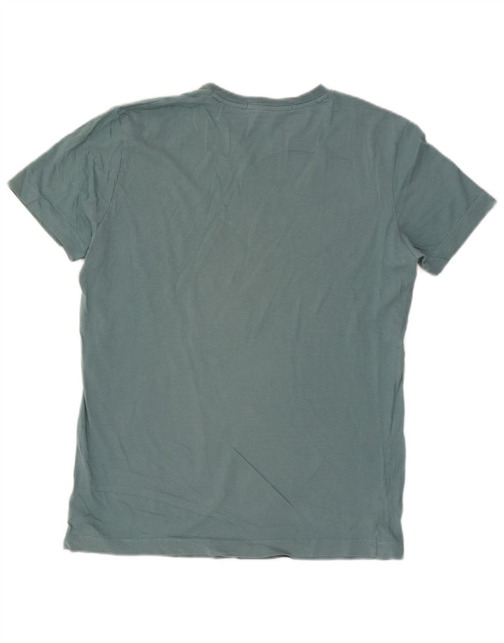 Calvin Klein Jeans Herre T-Shirt Top Stor Blå Bomuld