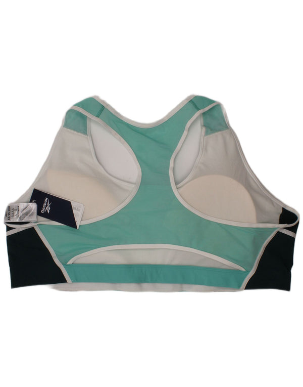 Reebok Womens Speedwick Top UK 26/28 4XL Turkis Colourblock Sports