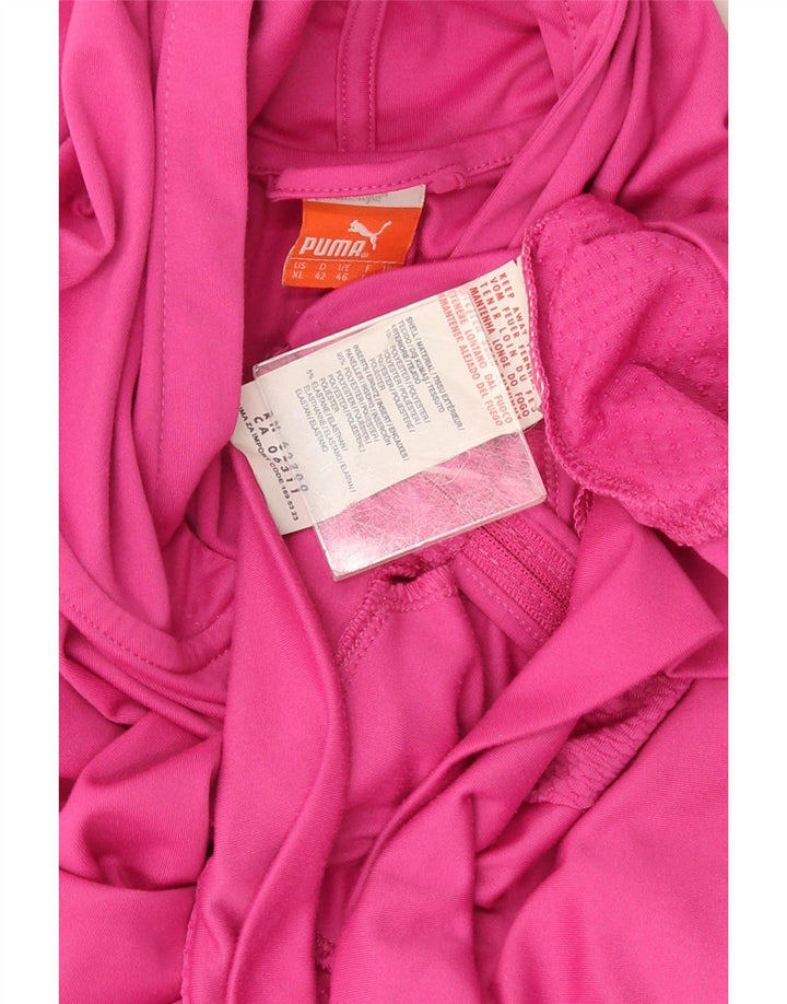 Puma Dame Hættetrøje Sweater UK 16 Large Pink Polyester