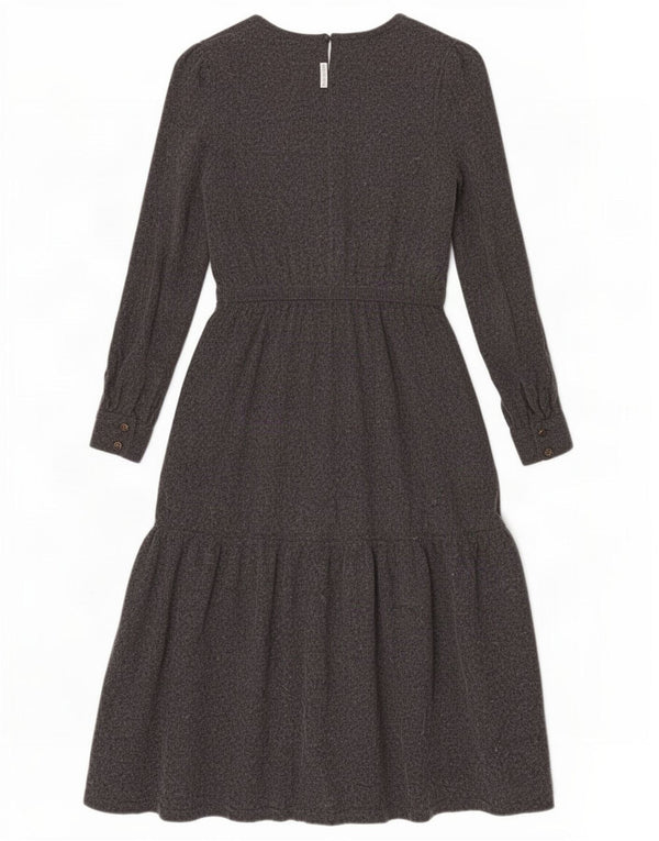 White Stuff Womens Long Sleeve Jumper Dress UK 8 Small Grey Viscose