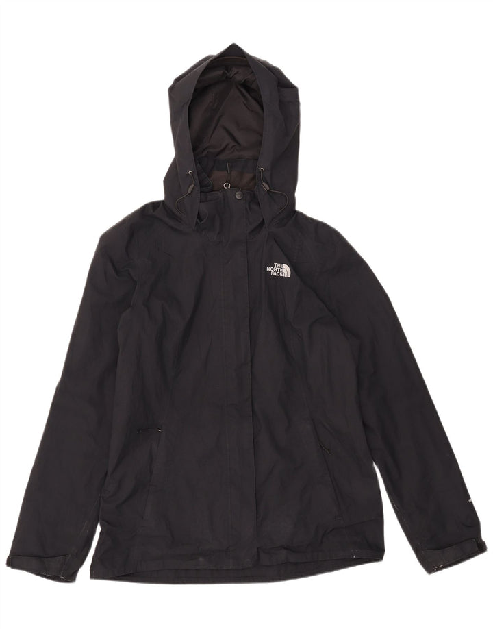 The North Face Dame Dryvent Hooded Rain Jacket UK 14 Medium Black