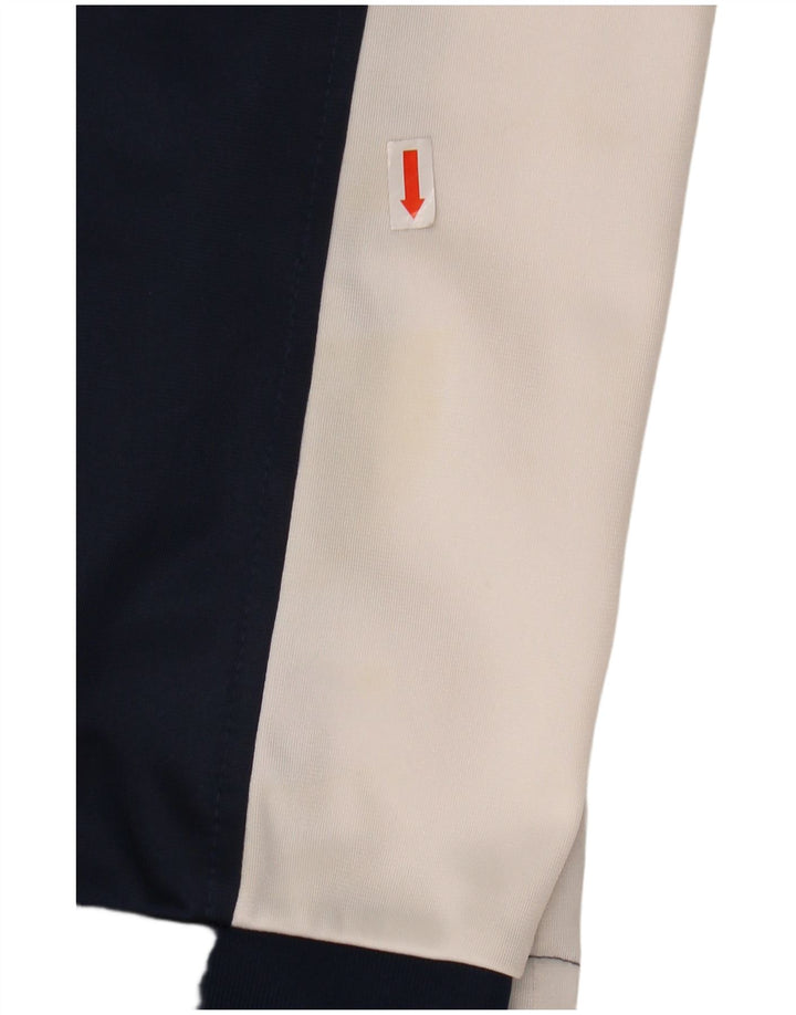 DIADORA Mens Tracksuit Top Jacket XL Navy Blue Colourblock Polyester