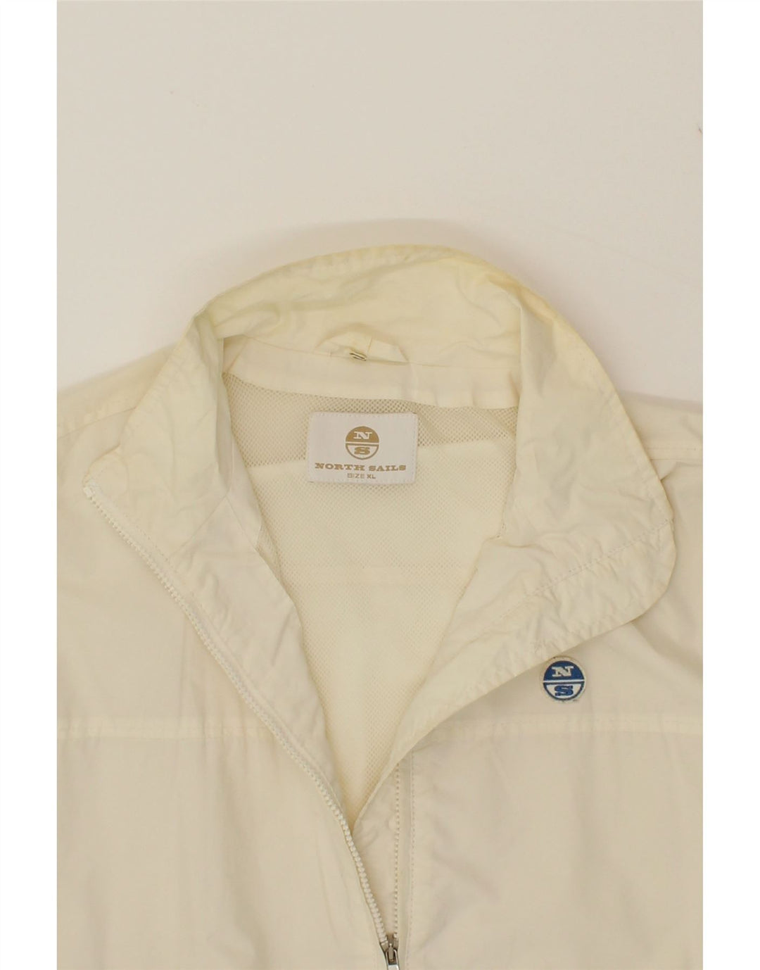 NORTH SAILS Womens Tracksuit Top Jacket UK 18 XL Off White Polyamide Vintage North Sails and Second-Hand North Sails from Messina Hembry 