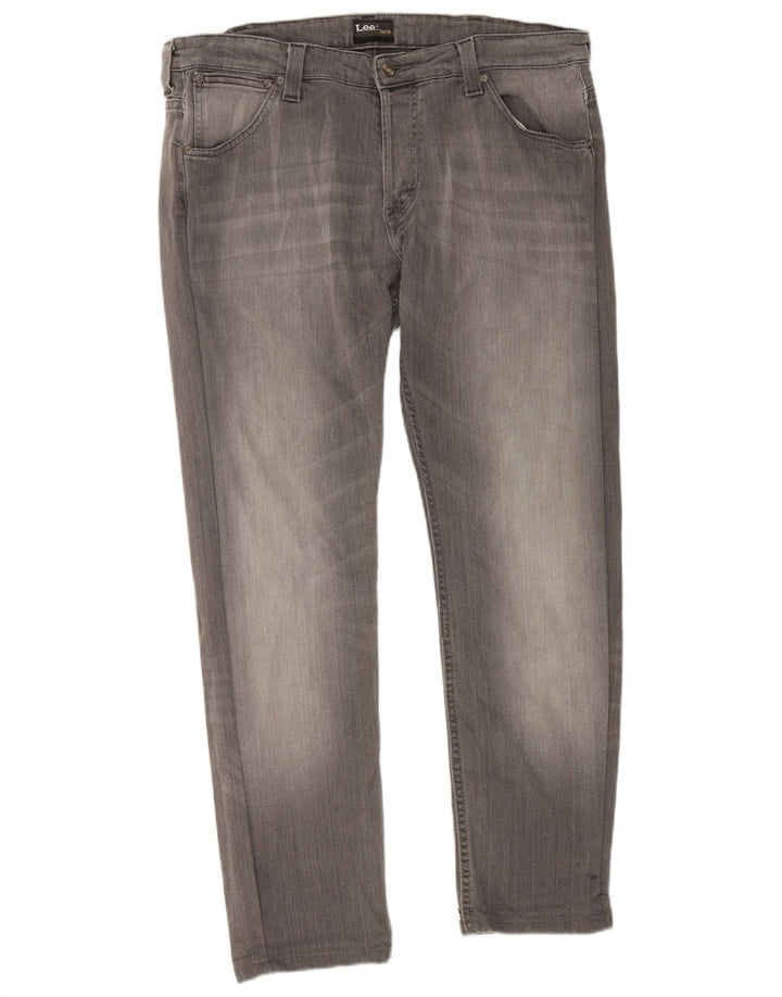 LEE Mens Powell Slim Jeans W38 L28 Grå Bomuld
