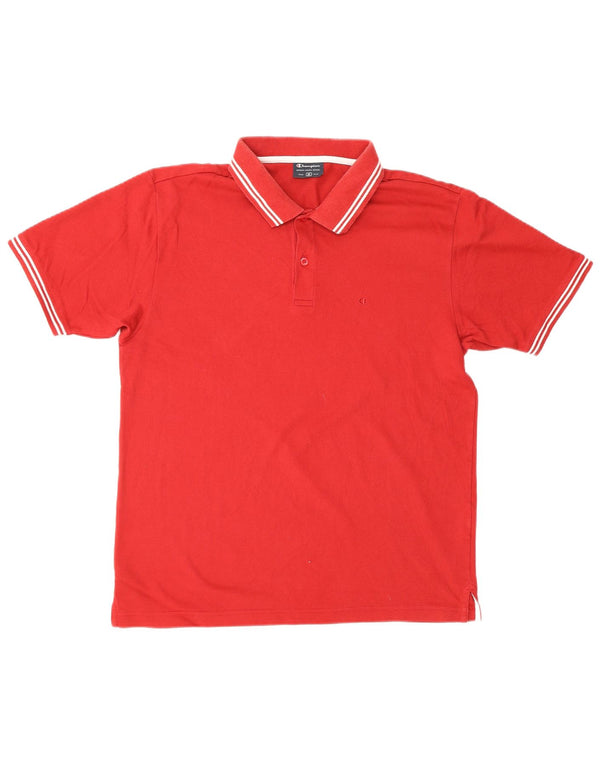 CHAMPION Poloshirt til mænd Medium rød bomuld