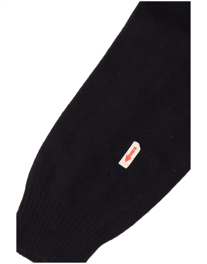 Zara Herre V-hals sweater Stor marineblå uld