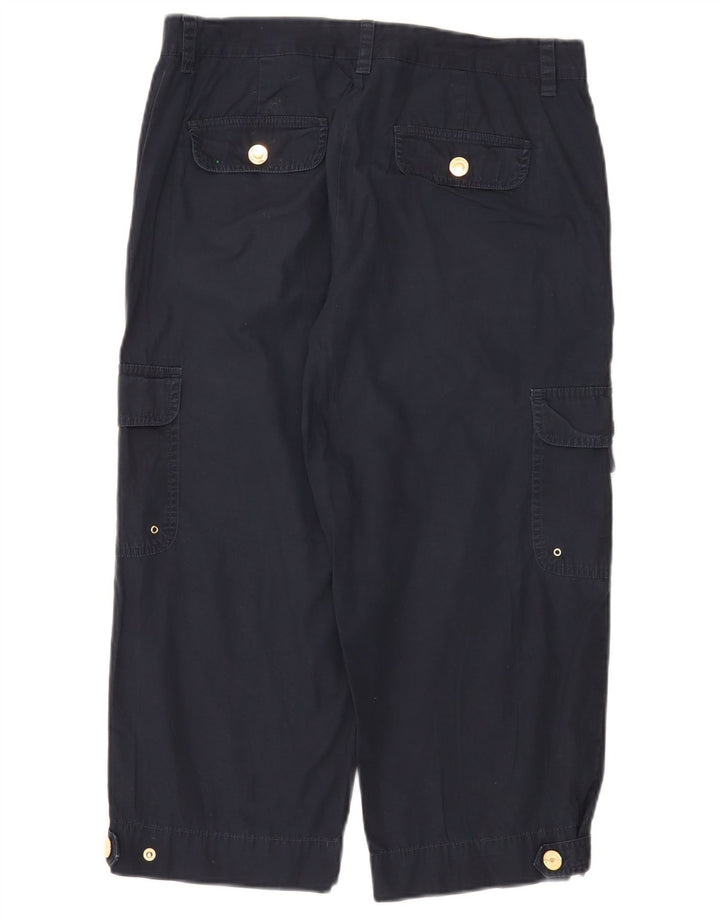 Chaps Dame Lige Capri Cargo Bukser US 8 Medium W32 L21 Navy Blue