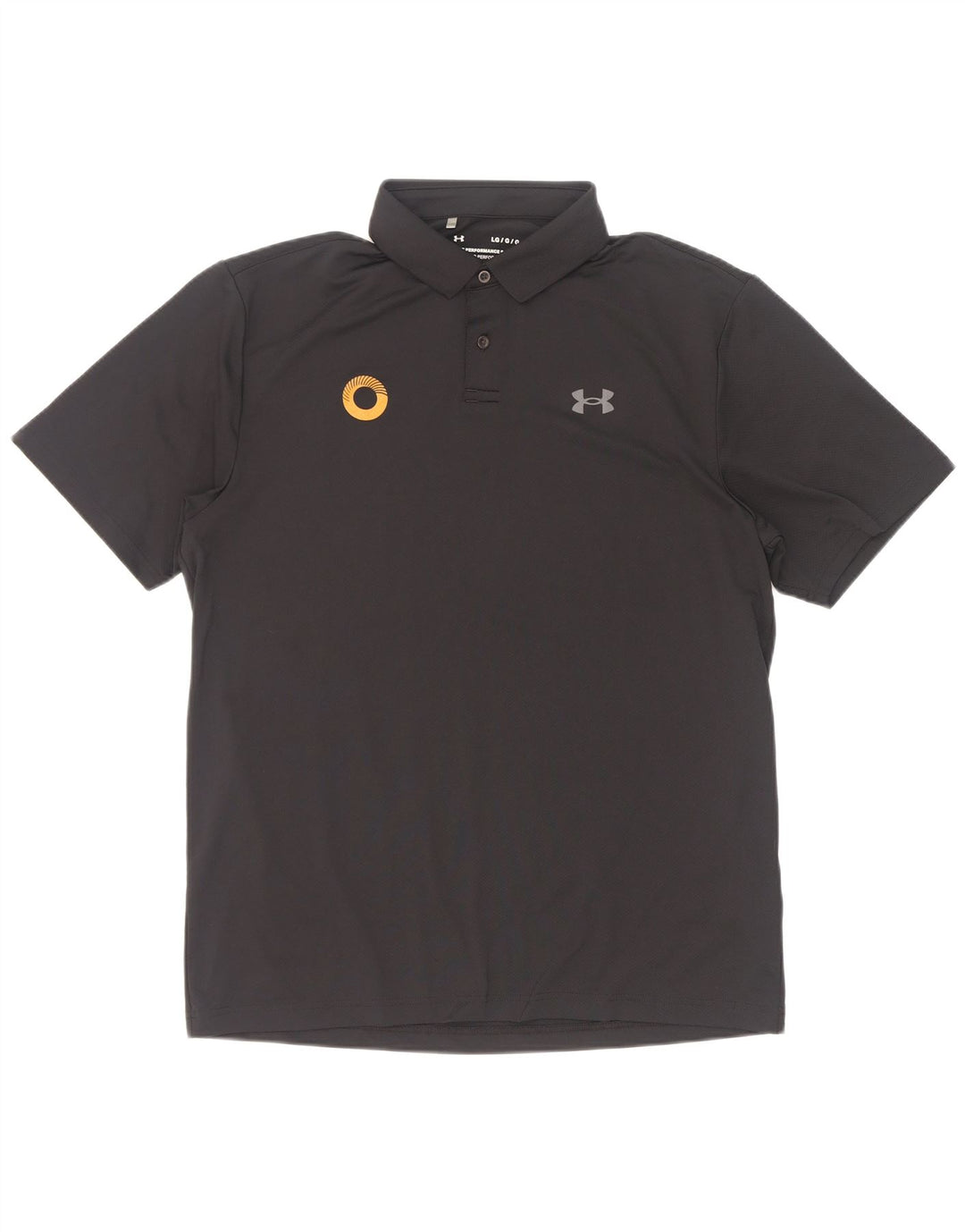 Under Armour Herre Polo Shirt Stor Sort Polyester