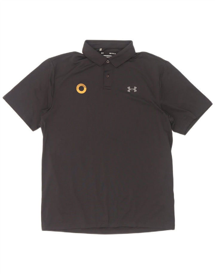 Under Armour Herre Polo Shirt Stor Sort Polyester